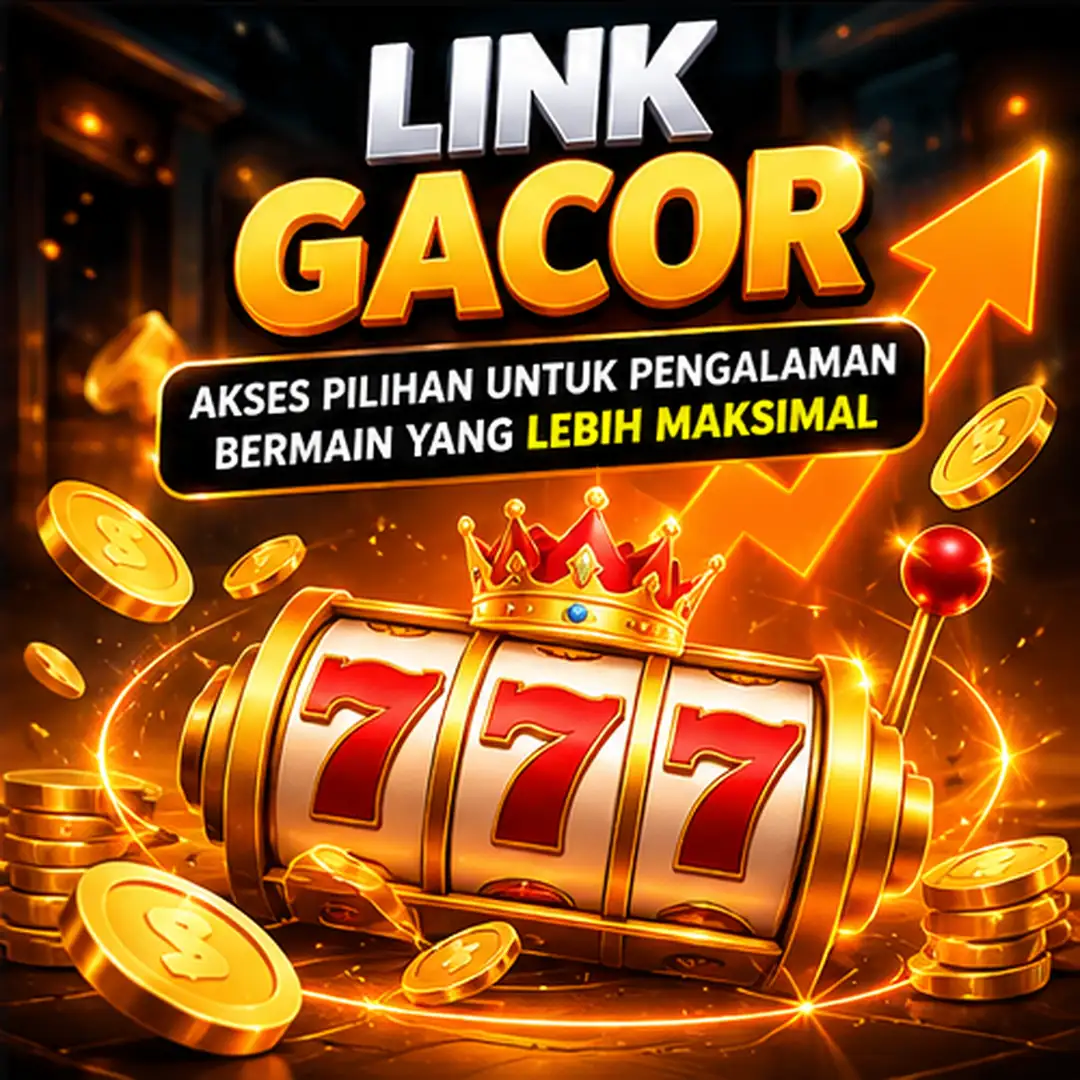 Ilustrasi istilah Link Gacor dengan simbol 777 dan panah menuju atas